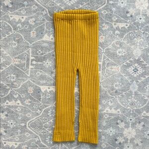 Ella’s Wool Cozy Kids Leggings- Mustard, Yellow